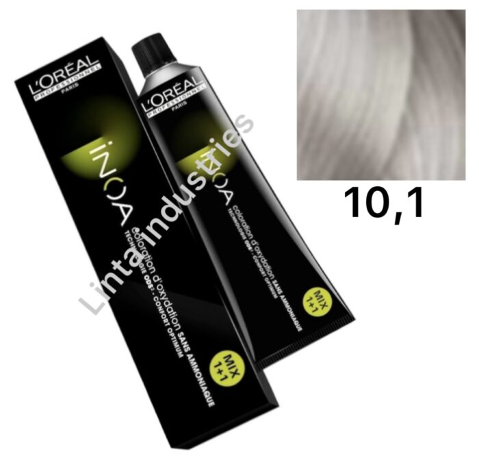 L'ORÉAL NUEVO INOA TINTE SIN AMONÍACO RAPPEL 60GR Nº10.1 RUBIO PLATINO CENIZA - Imagen 1
